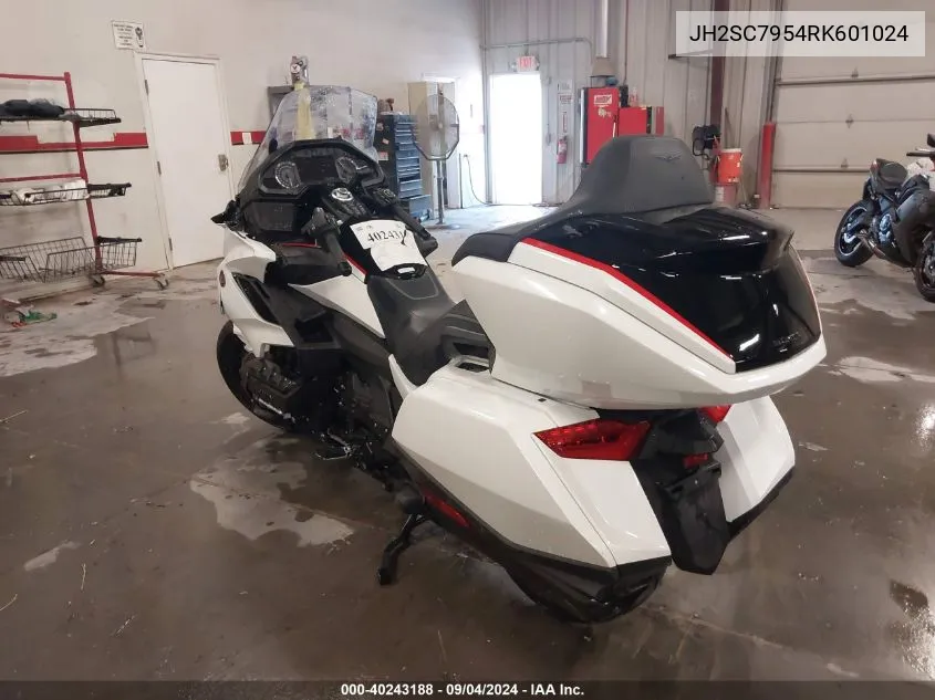 2024 Honda Gl1800 D VIN: JH2SC7954RK601024 Lot: 40243188