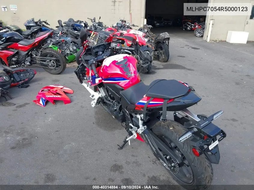 2024 Honda Cbr500 Ra VIN: MLHPC7054R5000123 Lot: 40314884