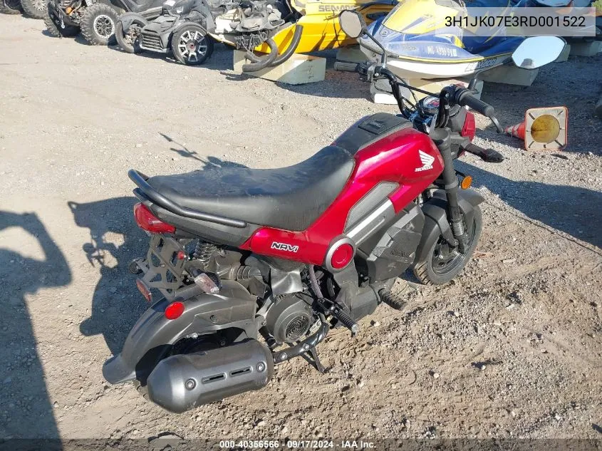 2024 Honda Nva110 B VIN: 3H1JK07E3RD001522 Lot: 40796272