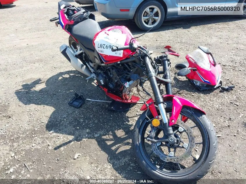 2024 Honda Cbr500 Ra VIN: MLHPC7056R5000320 Lot: 40369207