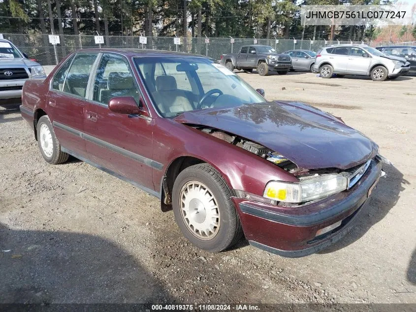 1990 Honda Accord Ex/Ex-R VIN: JHMCB7561LC077247 Lot: 40819375