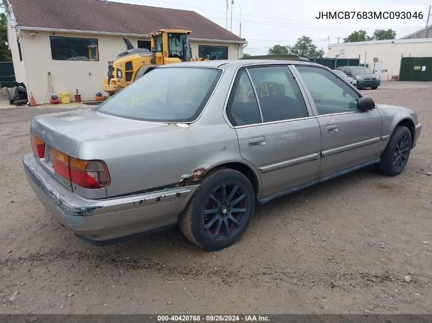 1991 Honda Accord Se VIN: JHMCB7683MC093046 Lot: 40420768