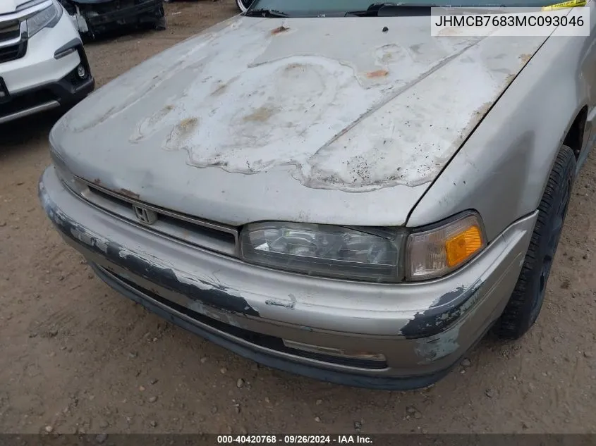 1991 Honda Accord Se VIN: JHMCB7683MC093046 Lot: 40420768