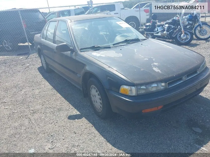 1992 Honda Accord Lx VIN: 1HGCB7553NA084211 Lot: 40247145