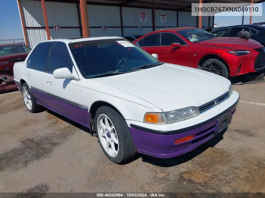 1992 Honda Accord Ex VIN: 1HGCB767XNA069110 Lot: 40343994