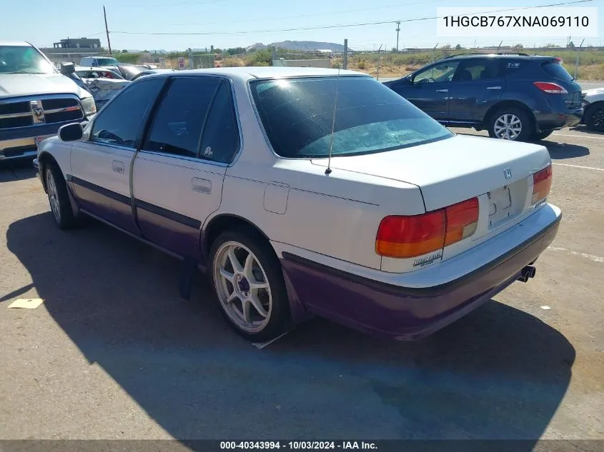 1992 Honda Accord Ex VIN: 1HGCB767XNA069110 Lot: 40343994