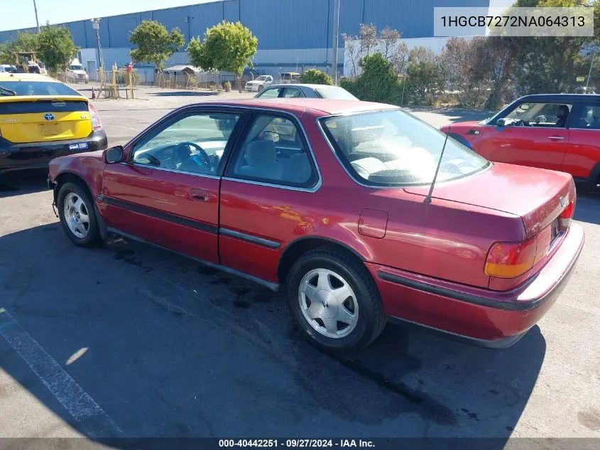 1992 Honda Accord Ex VIN: 1HGCB7272NA064313 Lot: 40442251