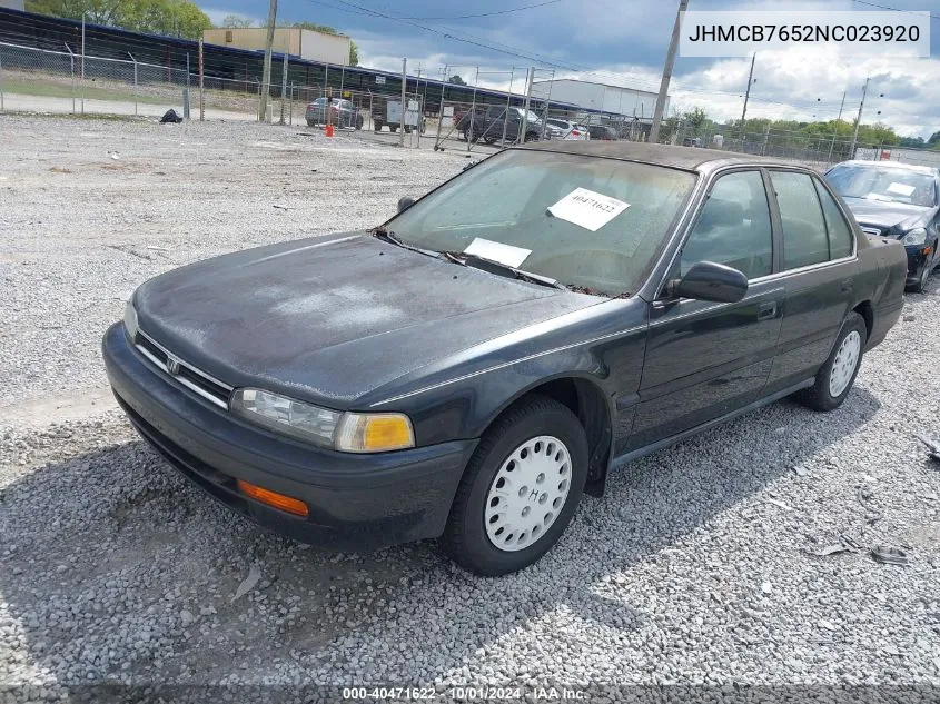 1992 Honda Accord Lx/Ex VIN: JHMCB7652NC023920 Lot: 40471622