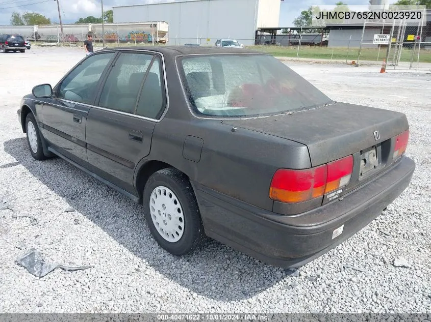 1992 Honda Accord Lx/Ex VIN: JHMCB7652NC023920 Lot: 40471622