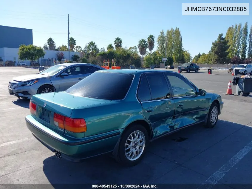 1992 Honda Accord Ex/Ex-R VIN: JHMCB7673NC032885 Lot: 40549125