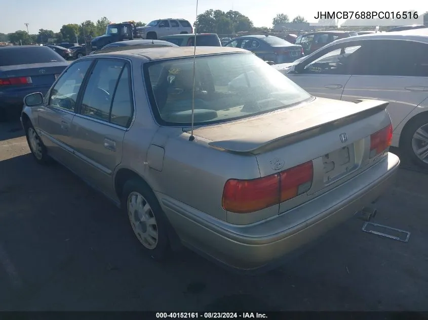 1993 Honda Accord Se VIN: JHMCB7688PC016516 Lot: 40152161