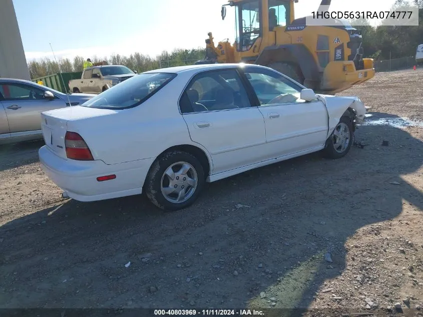 1994 Honda Accord Lx/Ex VIN: 1HGCD5631RA074777 Lot: 40803969