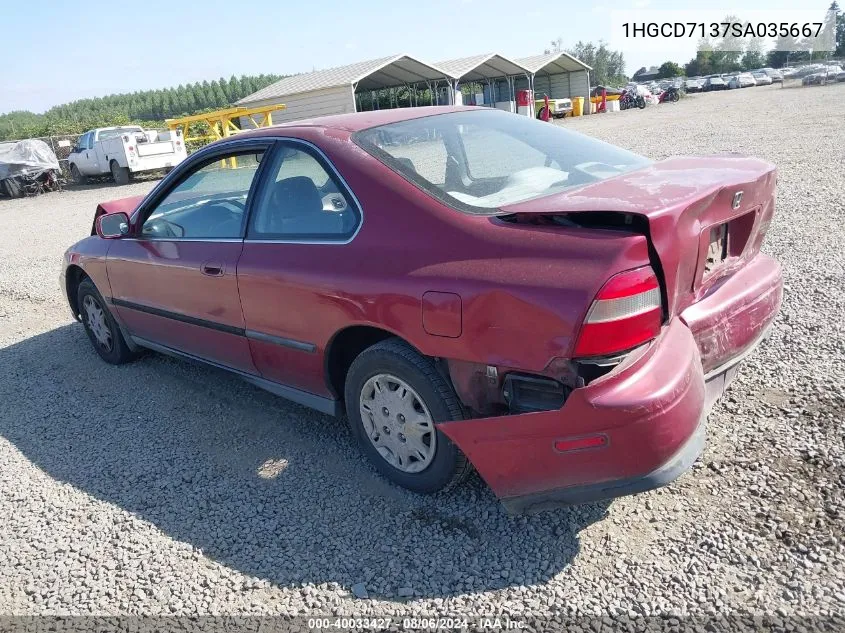 1995 Honda Accord Lx VIN: 1HGCD7137SA035667 Lot: 40033427