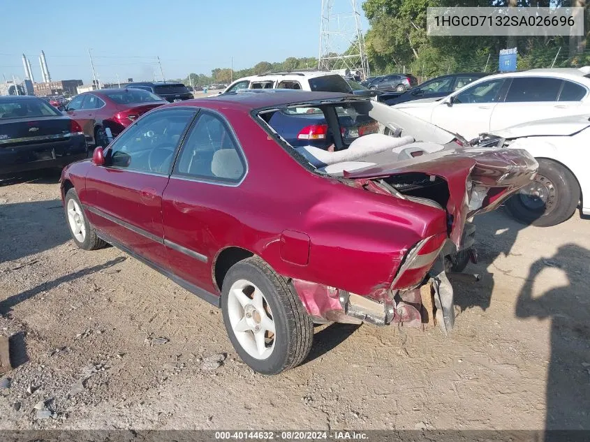 1995 Honda Accord Lx VIN: 1HGCD7132SA026696 Lot: 40144632