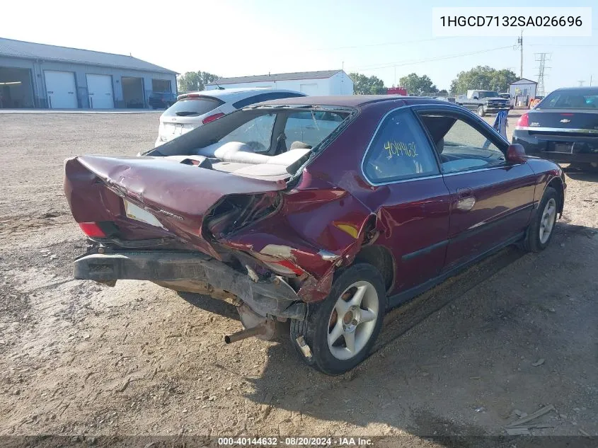 1995 Honda Accord Lx VIN: 1HGCD7132SA026696 Lot: 40144632