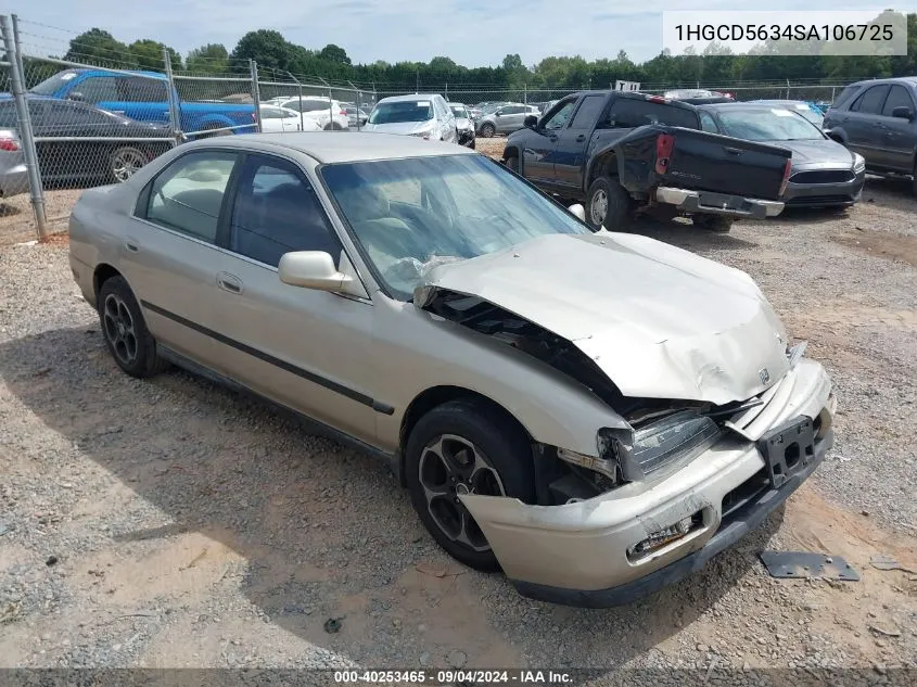 1995 Honda Accord Lx/Ex VIN: 1HGCD5634SA106725 Lot: 40253465