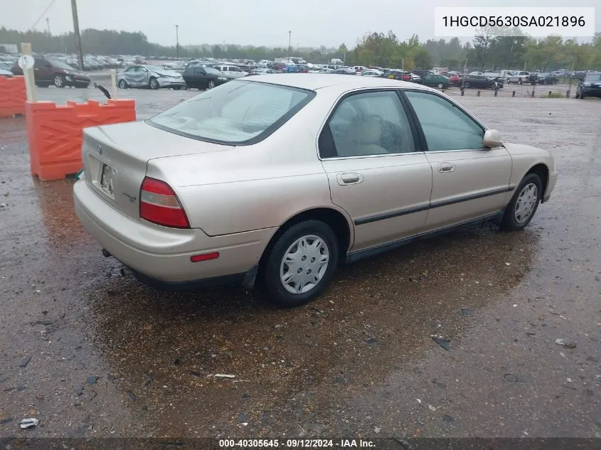 1995 Honda Accord Lx/Ex VIN: 1HGCD5630SA021896 Lot: 40305645