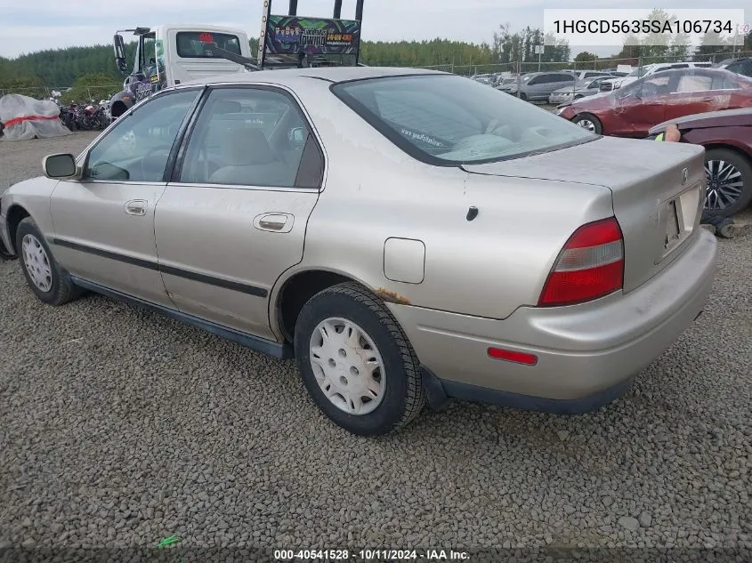 1HGCD5635SA106734 1995 Honda Accord Lx/Ex