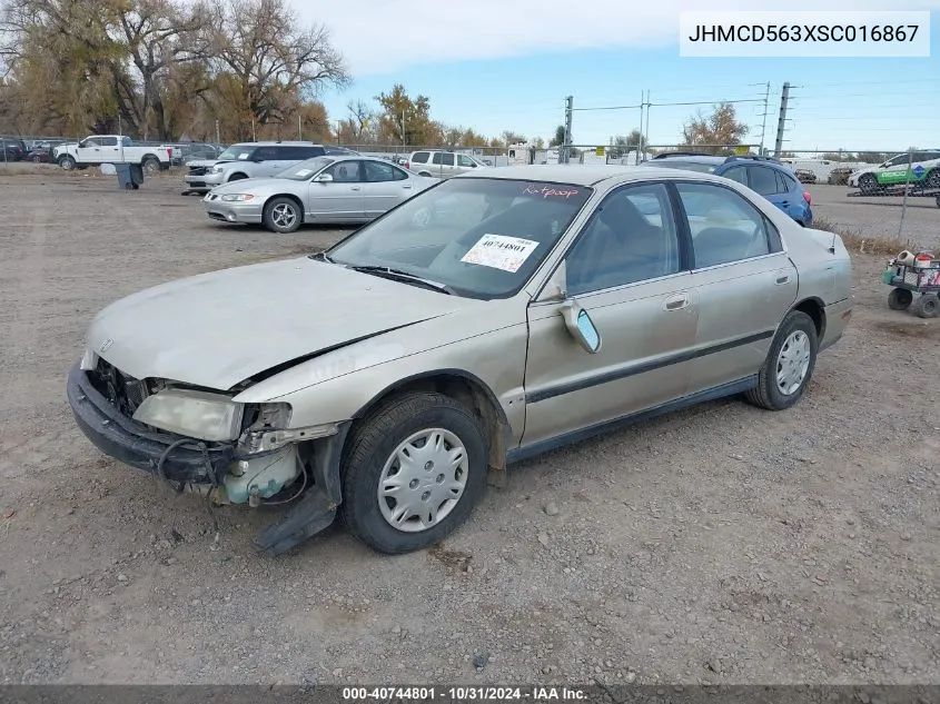 1995 Honda Accord Lx VIN: JHMCD563XSC016867 Lot: 40744801