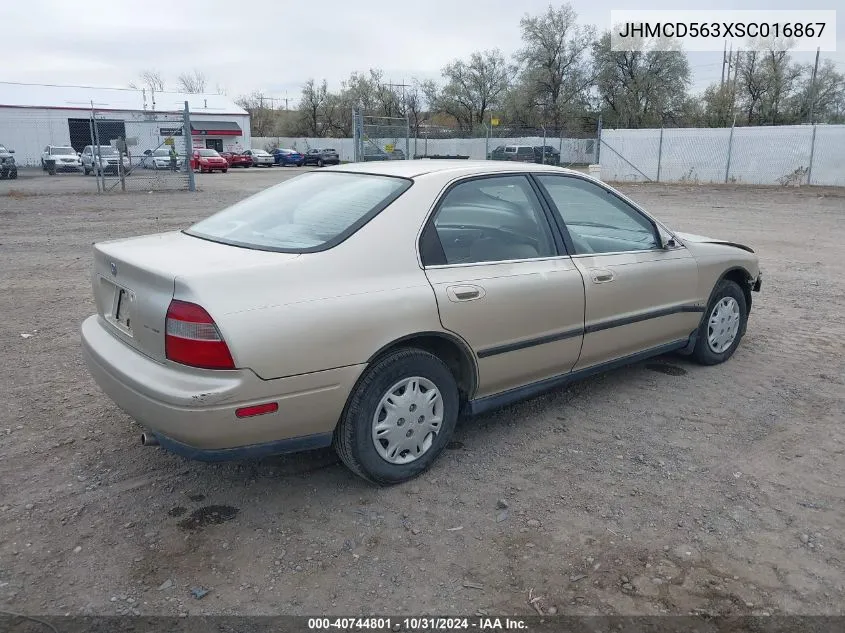 1995 Honda Accord Lx VIN: JHMCD563XSC016867 Lot: 40744801