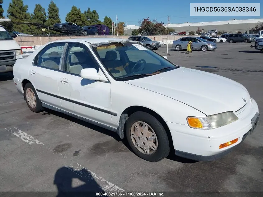 1995 Honda Accord Lx/Ex VIN: 1HGCD5636SA038346 Lot: 40821736