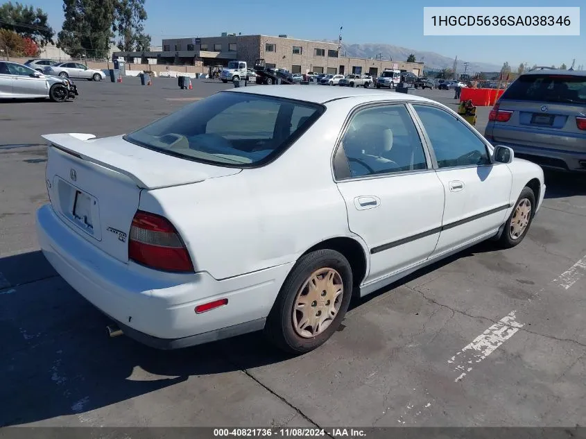 1995 Honda Accord Lx/Ex VIN: 1HGCD5636SA038346 Lot: 40821736