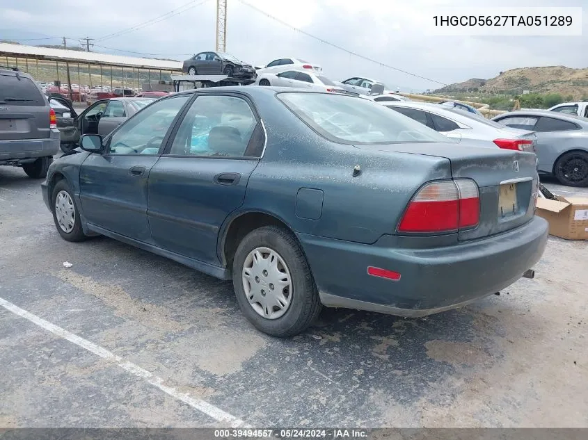 1996 Honda Accord Dx VIN: 1HGCD5627TA051289 Lot: 39494557