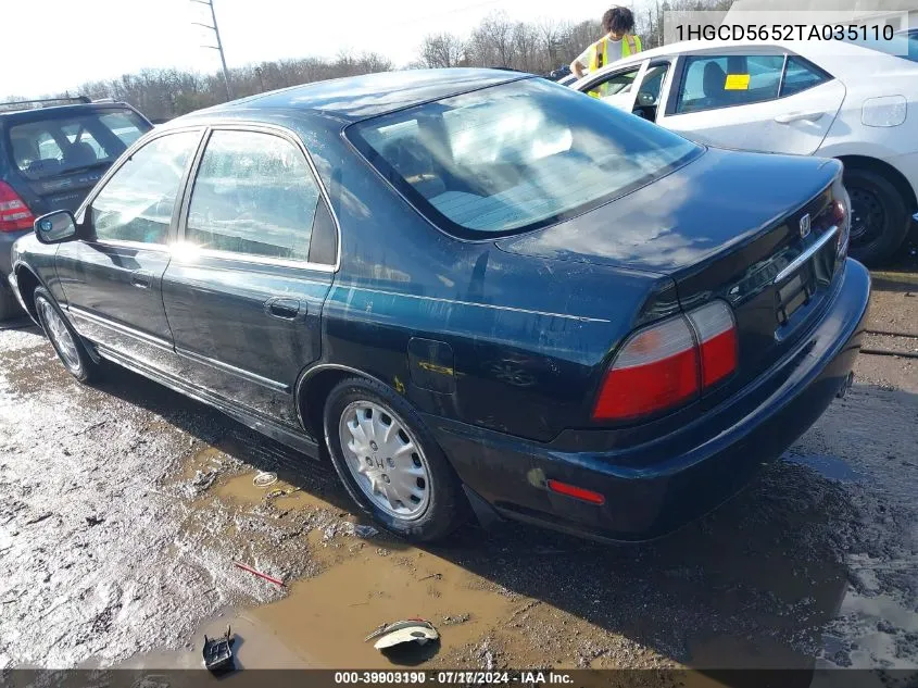 1996 Honda Accord Ex/Ex-R VIN: 1HGCD5652TA035110 Lot: 39903190