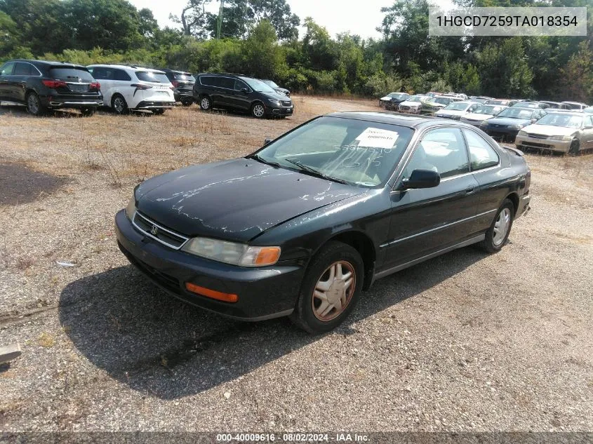 1996 Honda Accord Ex/Ex-R VIN: 1HGCD7259TA018354 Lot: 40009616