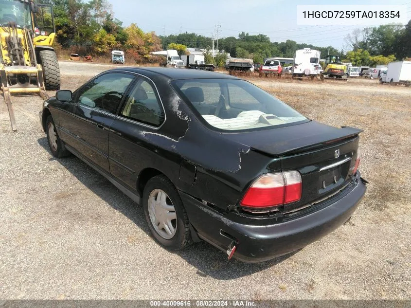 1996 Honda Accord Ex/Ex-R VIN: 1HGCD7259TA018354 Lot: 40009616