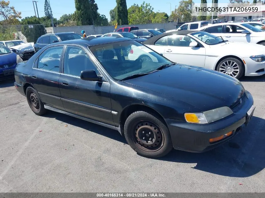 1996 Honda Accord Lx/Ex VIN: 1HGCD5631TA206959 Lot: 40165314