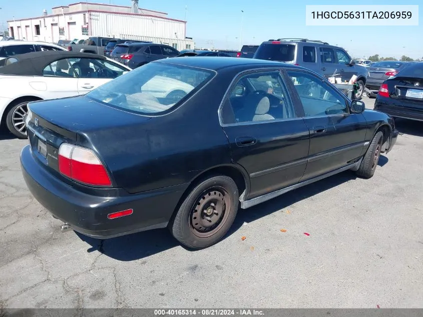 1996 Honda Accord Lx/Ex VIN: 1HGCD5631TA206959 Lot: 40165314