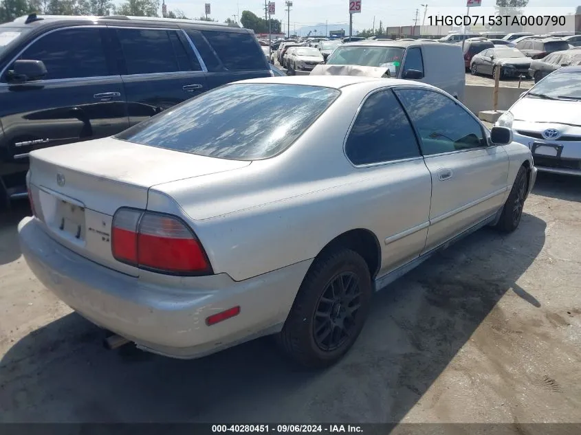 1996 Honda Accord Ex/Ex-R VIN: 1HGCD7153TA000790 Lot: 40280451