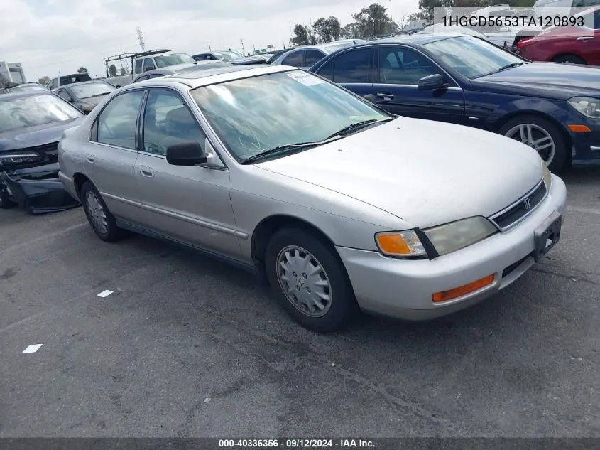 1996 Honda Accord Ex/Ex-R VIN: 1HGCD5653TA120893 Lot: 40336356