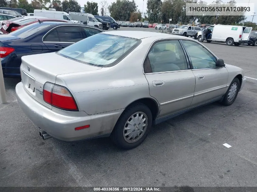 1996 Honda Accord Ex/Ex-R VIN: 1HGCD5653TA120893 Lot: 40336356