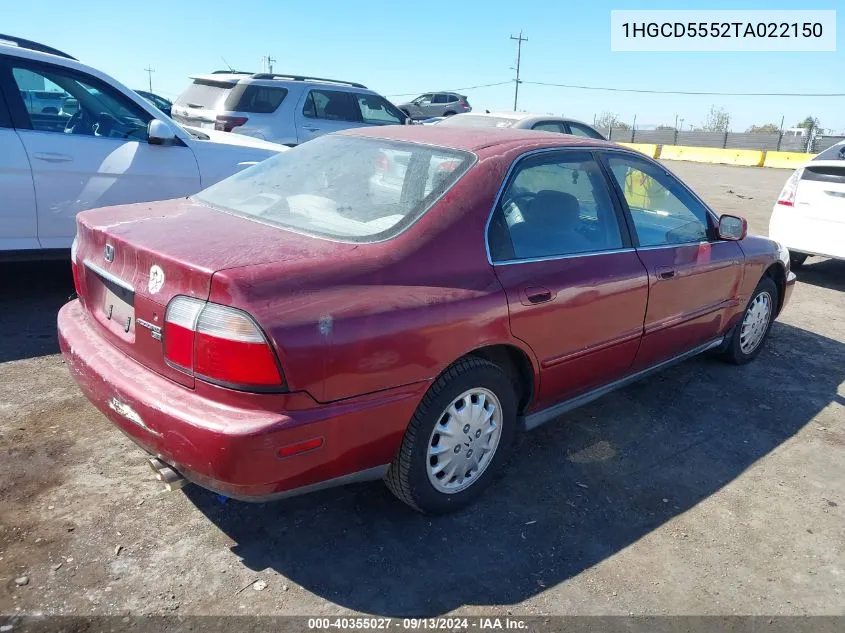 1HGCD5552TA022150 1996 Honda Accord Ex/Ex-R