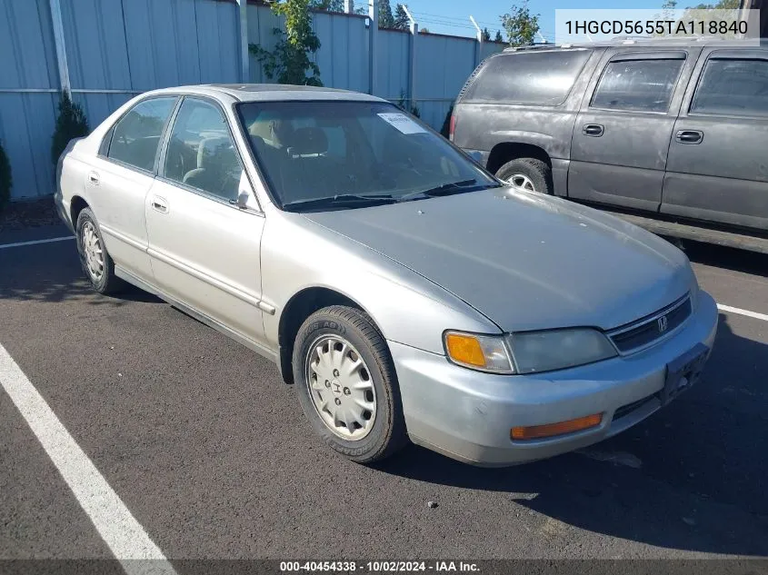 1996 Honda Accord Ex/Ex-R VIN: 1HGCD5655TA118840 Lot: 40454338