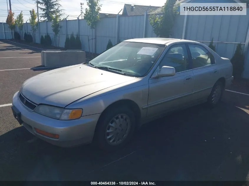 1996 Honda Accord Ex/Ex-R VIN: 1HGCD5655TA118840 Lot: 40454338