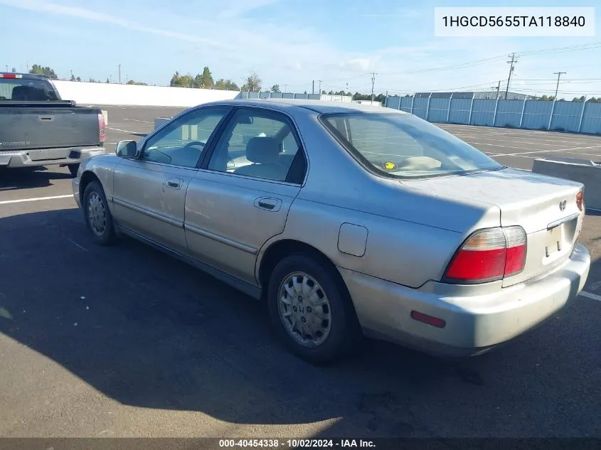 1996 Honda Accord Ex/Ex-R VIN: 1HGCD5655TA118840 Lot: 40454338