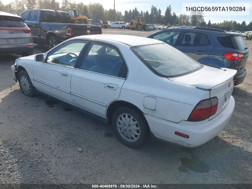 1996 Honda Accord Ex/Ex-R VIN: 1HGCD5659TA190284 Lot: 40468976