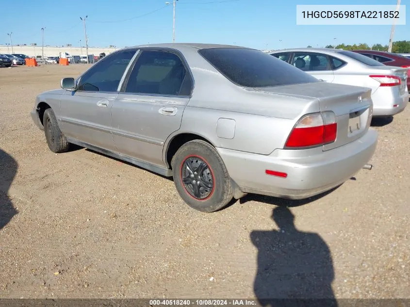 1996 Honda Accord Value VIN: 1HGCD5698TA221852 Lot: 40518240