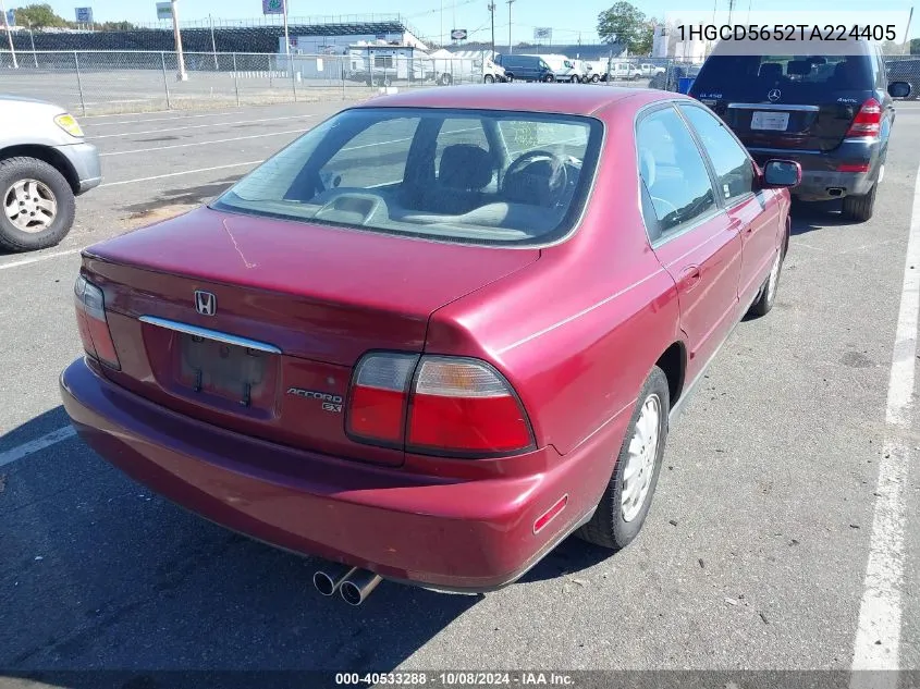 1996 Honda Accord Ex/Ex-R VIN: 1HGCD5652TA224405 Lot: 40533288