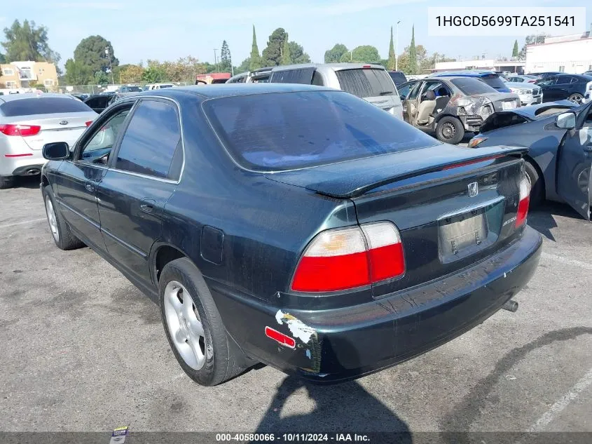 1996 Honda Accord Value VIN: 1HGCD5699TA251541 Lot: 40580066