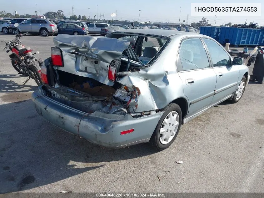 1HGCD5635TA274553 1996 Honda Accord Lx/Ex