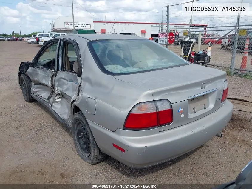 1996 Honda Accord Lx/Ex VIN: 1HGCD563XTA145336 Lot: 40651781