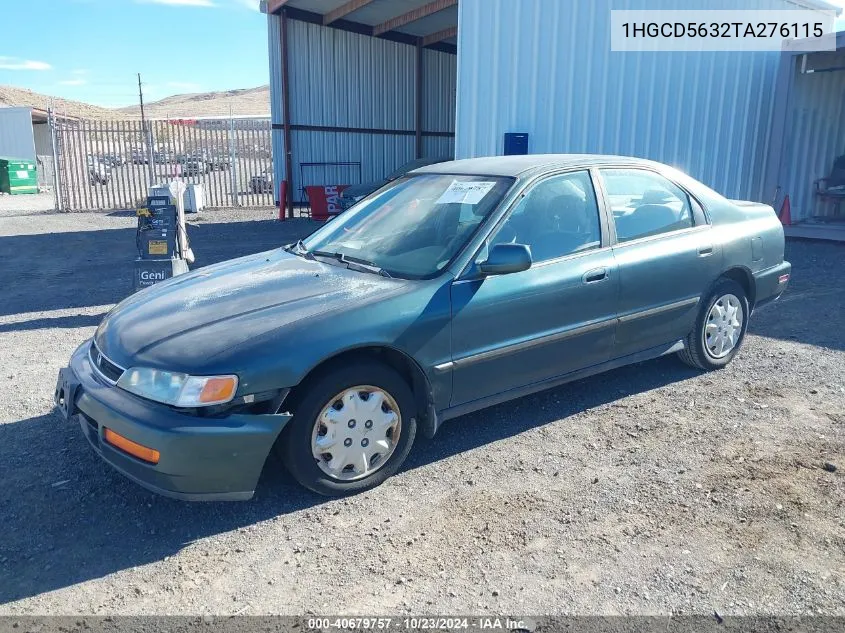 1996 Honda Accord Lx/Ex VIN: 1HGCD5632TA276115 Lot: 40679757