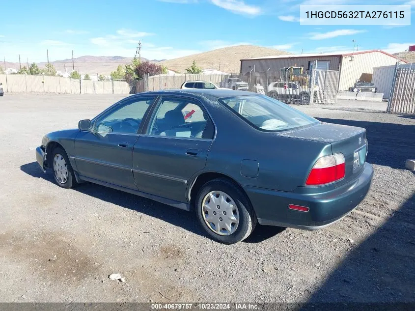 1996 Honda Accord Lx/Ex VIN: 1HGCD5632TA276115 Lot: 40679757