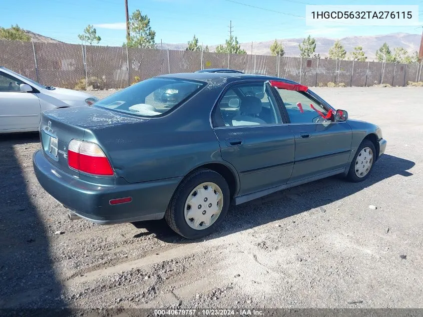 1996 Honda Accord Lx/Ex VIN: 1HGCD5632TA276115 Lot: 40679757