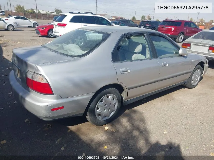 1996 Honda Accord Lx/Ex VIN: 1HGCD5632TA295778 Lot: 40693708