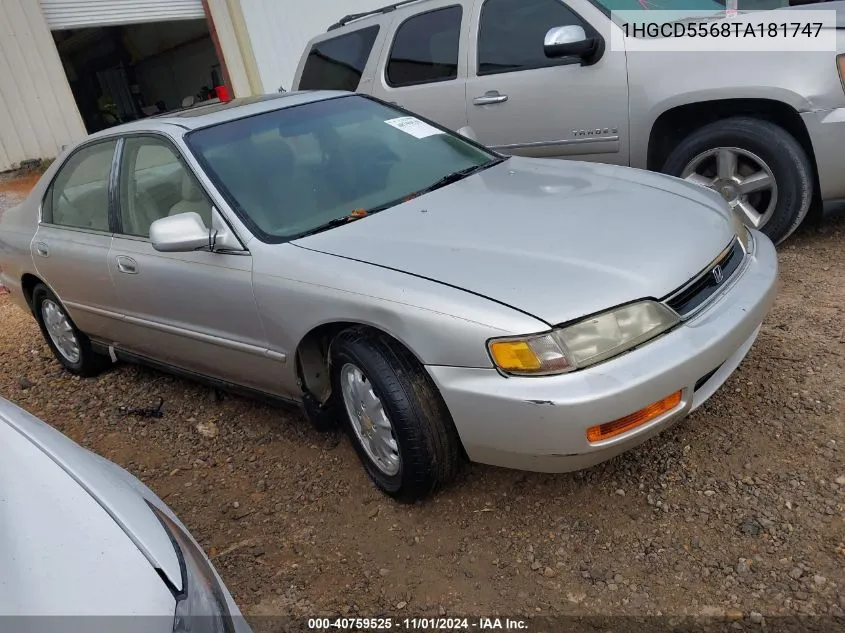 1996 Honda Accord Ex VIN: 1HGCD5568TA181747 Lot: 40759525